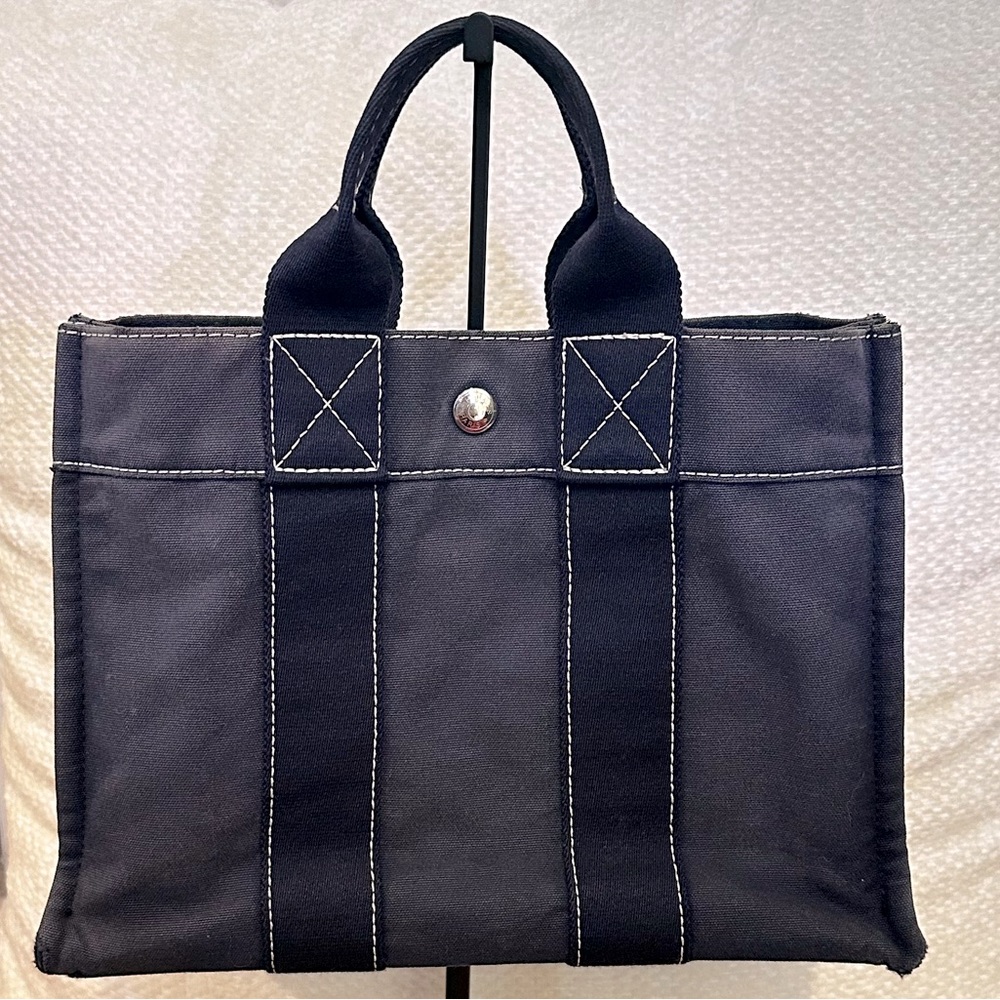 Hermes Canvas Tote Bag